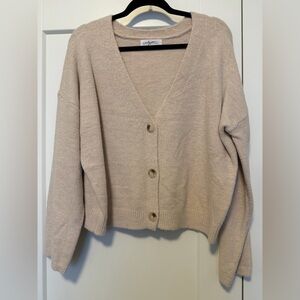 Brand New Tan CJLA Cardigan - size M/L